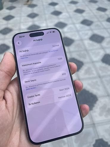 Elektronika: IPhone 15 Pro, 128 GB, Natural Titanium, Face ID — 8