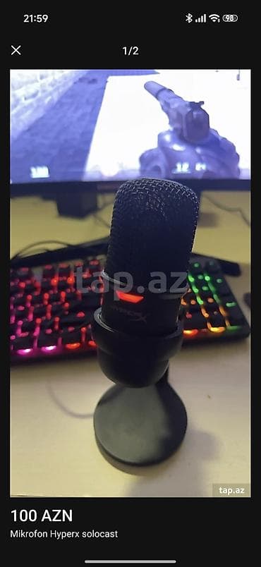 Simli Mikrofon HyperX