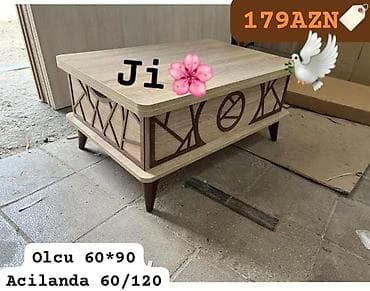 Jurnal masası, Yeni, Açılan, Taxta, Dördbucaq masa lalafo.az -da Jurnal masası, Yeni, Açılan, Taxta, Dördbucaq masa