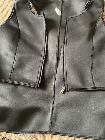 korset bel: Neopren bel-korset (XXXL ölçü) - Model: qara rəngli, ön hissədə — 1