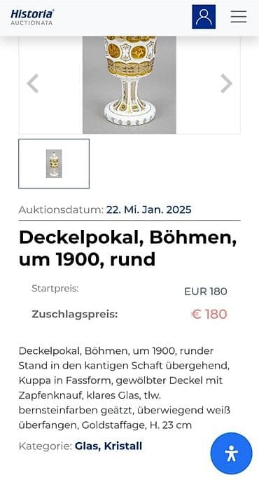 qızıl qabı: Qədəhlər, rəng - Qızılı, Şüşə, 1 əd — 6