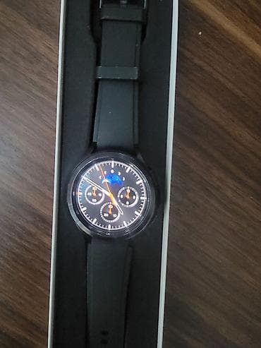 smart box: Samsung Galaxy Watch (qara) - Dairəvi AMOLED sensorlu ekran, rəngli — 5