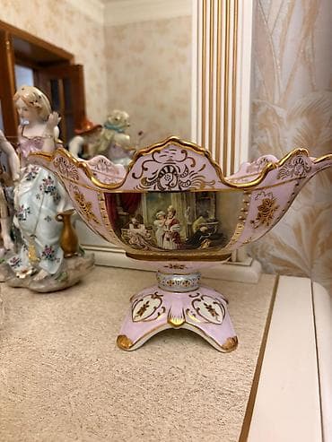 meyve qabı: Zərif dekorativ porselen meyvə/süfrə qabı - Material: yüksək — 1