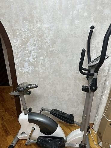 Спорт и хобби: Elliptik trenajor – velosiped oturacaqlı 2‑i 1‑də model - Kombinə — 3