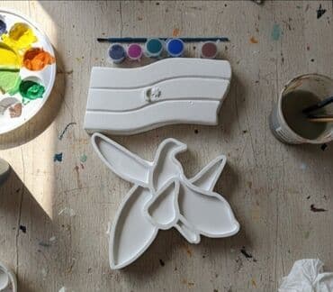 qara suvaq yoxsa agdag: Fiqur, Gips, rəng - Ağ — 3