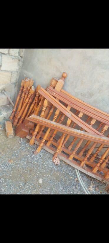 Maye divar kağızları: Taxta pilləkən – interyer üçün hazır konstruksiya - Material: möhkəm — 7