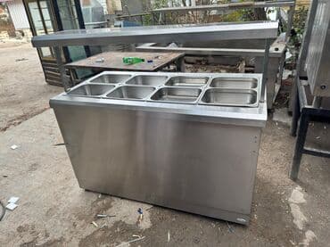 Restoran manqalları: Yemek vitrini 8qaplı — 1