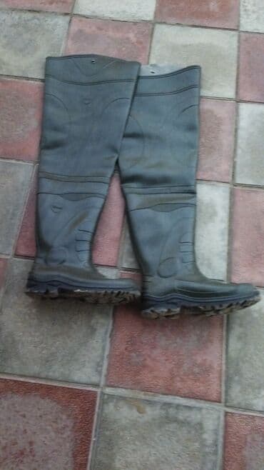 kişilər üçün rezin bərk sapoqlar: Uzun boğazlı rezin çəkmə temiz Russia Dyuna Firmasi az istifade olunub — 1