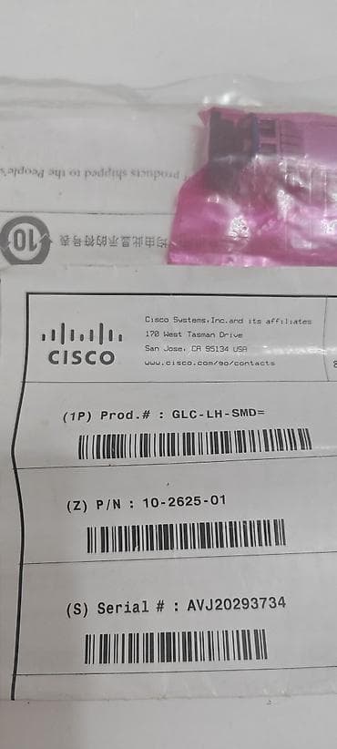 modio tablet: Məhsul: Cisco GLC-LH-SMD SFP transceiver modulu - İstehsalçı: Cisco — 1