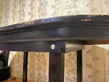 stol stul metbex ucun: Qonaq masası, Açılmayan, Taxta, Oval masa — 2