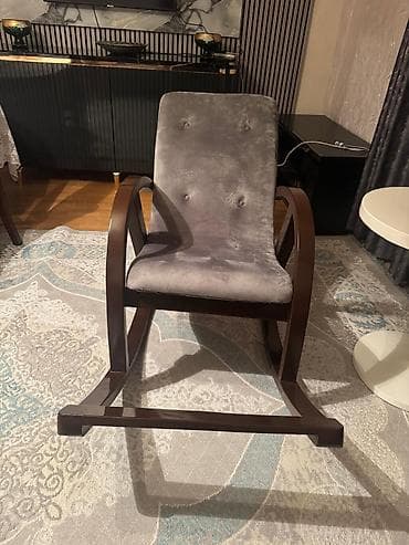 mudir kreslosu: Kreslo-kaçalka, Vеlur parça — 4