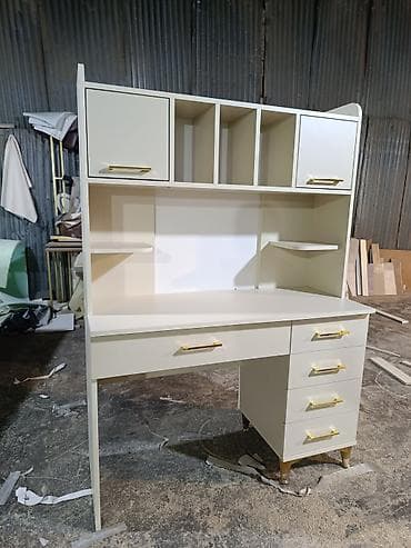 termo panel: Düz masa, Stulsuz, Polkalı, Siyirməli, Rusiya, Mat laminat — 1