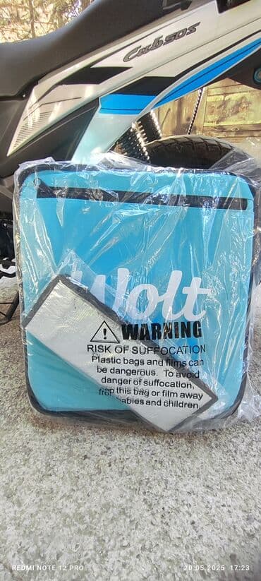 restoran avadanliq: *WOLT ÇANTASI 40 AZN*
*UNVAN:(Əhmədli)*
*QIYMET SONDU!!!!!* — 1