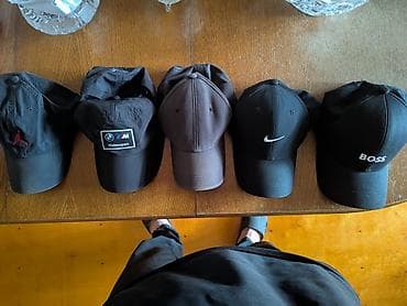 kepka modelleri: Original kepkalar. Tommy Hilfiger, Jordan rengi biraz gedib. Boss — 6