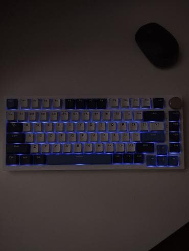 komputer i9: Ajazz AK75 Pro White & Blue | RGB | Huano × Ajazz Blue Linear — 7