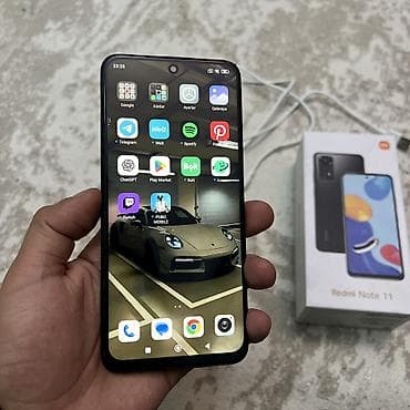 Redmi Note 11S, 128 GB, rəng - Qara, Barmaq izi, Face ID