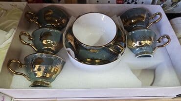 чайный набор: Чайный набор, цвет - Белый, Керамика, 6 персон — 2