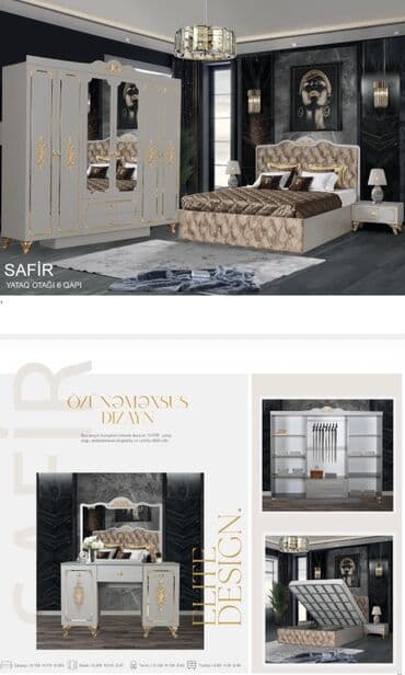 İkinəfərlik çarpayı, Dolab, Termo, 2 tumba, Yeni