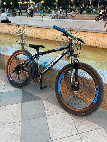 велосипеды с надувными колесами: Б/у Горный велосипед 26", скоростей: 21, Платная доставка — 1