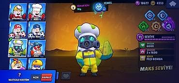 Video oyunlar və konsollar: Brawl Stars hesabı – yüksək səviyyəli, tam kolleksiya - Kupa yolu: 55 — 9
