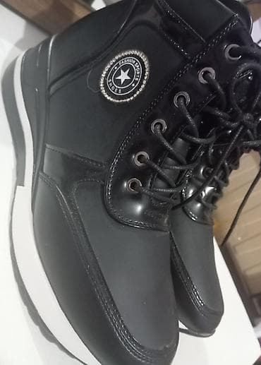 smart saat satilir: Qara rəngli qadın botları – “Fashion Sports Shoes” loqolu - Model — 2