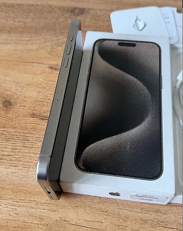 mac pro: IPhone 15 Pro Max, 512 GB, Natural Titanium, Zəmanət, Simsiz şarj, Face ID — 2