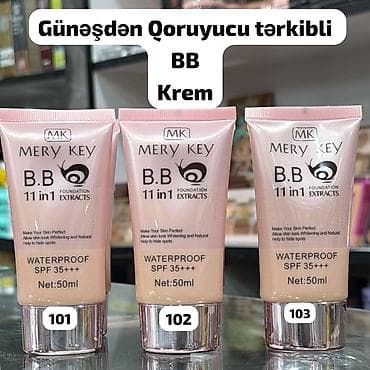 nisa kremi: MK MERY KEY BB Krem – 11-i 1-də, günəşdən qoruyucu tərkibli - SPF — 1