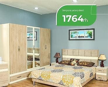 yataq qonaq mebeli: İkinəfərlik çarpayı, İşlənmiş — 2