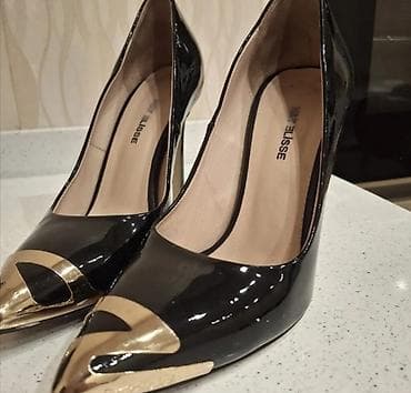 tebii mirvari muncuq: Tuflilər, Ölçü: 36.5, rəng - Qara, Yeni — 7