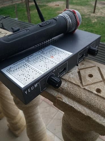 bel çanta: Mikrofon aparatı işlək vəziyyətdə,adaptoru yoxdur mikrofon batareya — 6