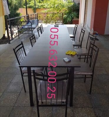 пластиковые столы и стулья бишкек: Mətbəx üçün stol stul desti, kuxna üçün masa və oturacaqlar dəstləri — 13