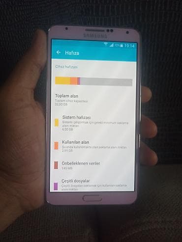 galaxy a54: Samsung Galaxy Note 3, 32 GB, rəng - Bənövşəyi, Sensor — 2