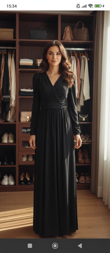 Qara sade uzun don bir defe toya geynilib L olcuye kimi gedir lalafo.az -da Qara sade uzun don bir defe toya geynilib L olcuye kimi gedir