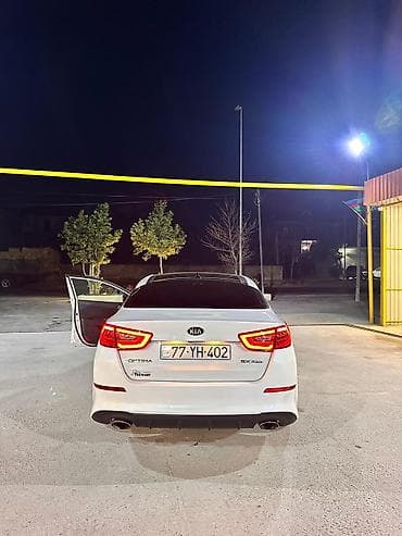 masin sat: Kia Optima (ağ rəng), sedan, SX GDi - Kuzov: 4 qapılı sedan, ağ rəng — 3