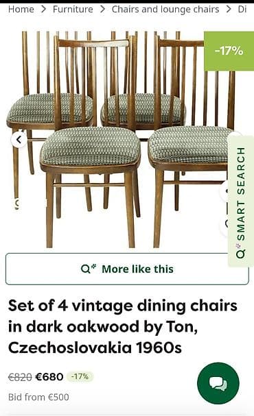 ikinci el bag mebelleri: Qonaq otağı üçün, İşlənmiş, Qatlanmayan, Stul — 7