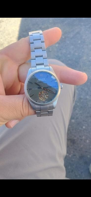 sensor saatlar: İşlənmiş, Qol saatı, Rolex, rəng - Boz — 1