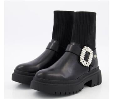 Kişi ayaqqabıları: LIU•JO qadın çəkmələri – UK 7 ölçü - Rəng: qara - Üst hissə: hamar — 4