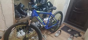 BMx GTR dağ velosipedi - Rəng: mavi-göy, sarı-neon elementlərlə -