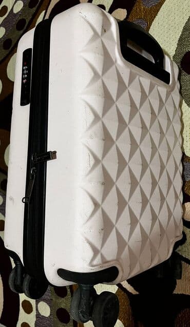 Maskalar, eynəklər: SPILBERGEN sərnişin çamadanı - Rəng: ağ - Korpus: sərt, relyefli — 1