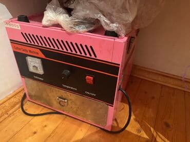 şeker aparati: Pambıq Şirniyyatı (Cotton Candy) Aparatı - Rəng: çəhrayı/qara korpus — 2