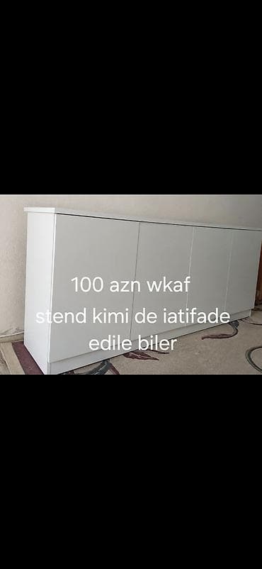 ucuz skaflar: Mağaza avadanlıqları – ağ rəngdə mebel və vitrin sistemləri - 4 — 4