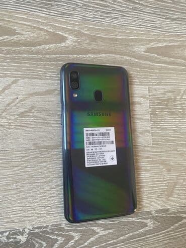 samsung a41 qiymeti: Samsung Galaxy A40, 64 GB, rəng - Qara, İki sim kartlı — 2