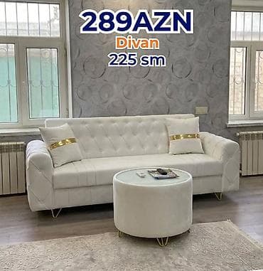 divan divan: Divan – 225 sm Qiymət: 289 AZN (şəkildə göstərildiyi kimi) - Rəng — 1