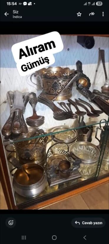 Aliram gumuş eşyalar vaccapa gonderin yuksek qiymete sssr gümüş lalafo.az -da Aliram gumuş eşyalar vaccapa gonderin yuksek qiymete sssr gümüş