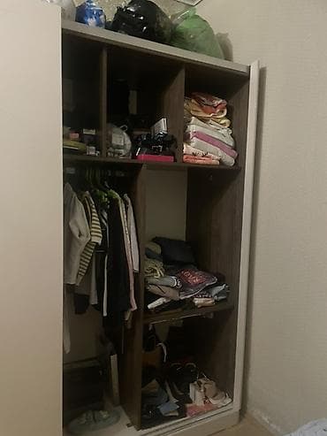 surgulu dolab: Iki qapılı sürgülü qarderob - Rəng: açıq bej/krem - Material — 2