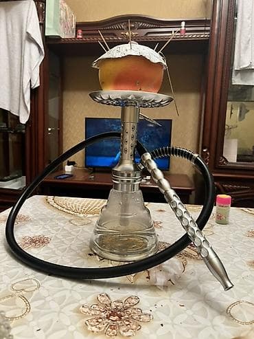 ev damaşniki: Təzədi 3 gündü alınıb Metall gövdəli nərgilə dəsti - Kompakt, şüşə — 1