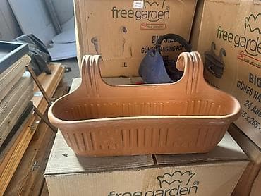 Bitkilər: Asılma tipli balkon/qəfəs çiçək qabı - Material: yüngül və dayanıqlı — 1