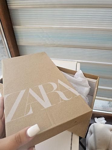 Tuflilər: ZARA qadın ayaqqabısı – slingback model - Rəng: White (ağ) - Ölçü: 38 — 2