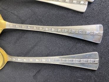 Mətbəx aksesuarları: Məhsul: Çay qaşıqları dəsti gumuw 875 eyar 1. 125 qr 2. 150 qr - — 5