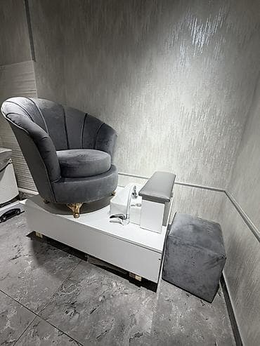 Salon, tibbi mebel dəsti: Pedikür üçün komfortlu salon stendi və kreslo dəsti - Dəst tərkibi — 2